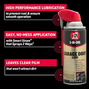 11 oz. Garage Door Lube with Smart Straw Spray