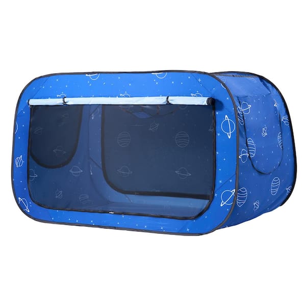 VEVOR Bed Tent Pongee Fabric 2 Doors Breathable Dream Tent 0.33 in. Privacy Full Size Block Out Light Sleeping Bed Canopy Fit