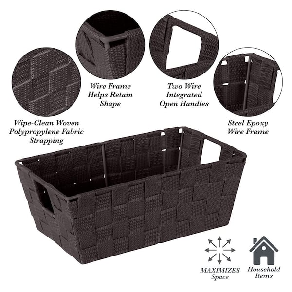 Best Choice Products 13x13in Hyacinth Storage Baskets, Set of 5  Multipurpose Collapsible Organizers - Gray