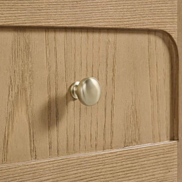 Laurent 60.0 in. W x 23.5 in. D x 34.13 in. H Double Bath Vanity in Light Natural Oak with White Zeus Top