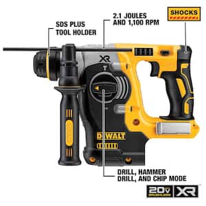 20V MAX XR Cordless Brushless Reciprocating Saw and Cordless Brushless 1 in. SDS Plus L-Shape Rotary Hammer (Tools-Only)