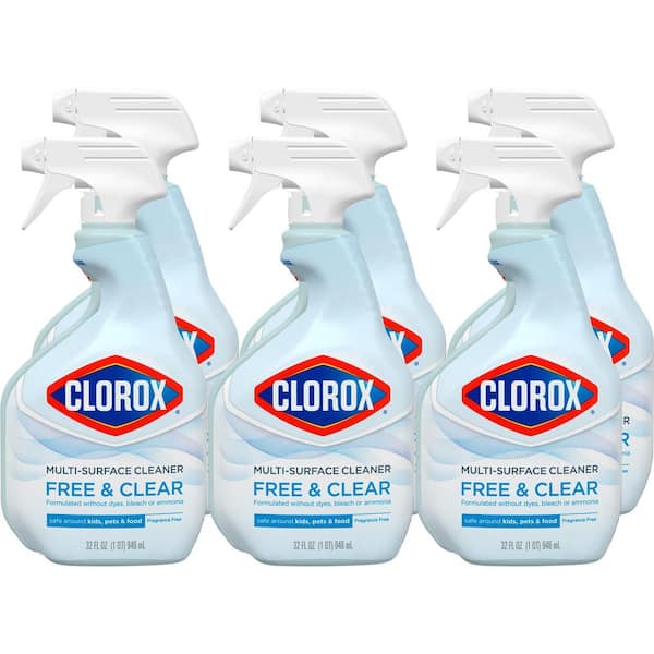 32 oz. Multi-Surface Cleaner Spray Free and Clear of Fragrances and Dyes (6-Pack)