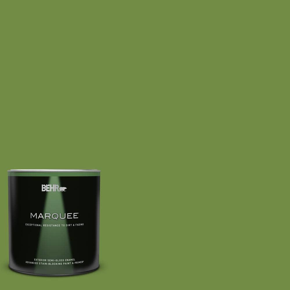 BEHR MARQUEE 1 qt. 420D6 Thyme Green SemiGloss Enamel Exterior Paint