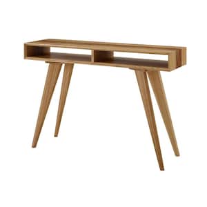 Azara 14 in. Caramelized 32 in. Rectangle Wood Console Table