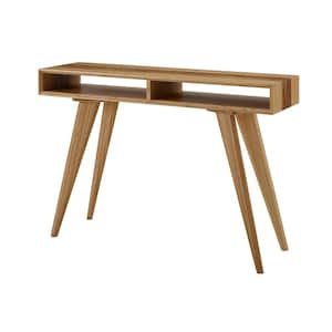 Sarah 14 in. Natural Rectangle Wood Console Table