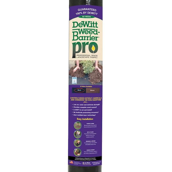 Dewitt Company Weed Barrier Pro 4 ft. x 100 ft. Landscape Fabric