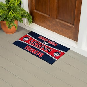UConn 28 in. x 16 in. PVC "Come Back With Tickets" Trapper Door Mat