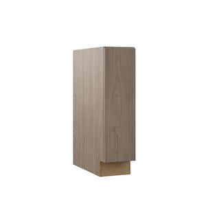 Designer Series Edgeley Assembled 9x34.5x23.75 in. Full Height Door Base Kitchen Cabinet in Driftwood