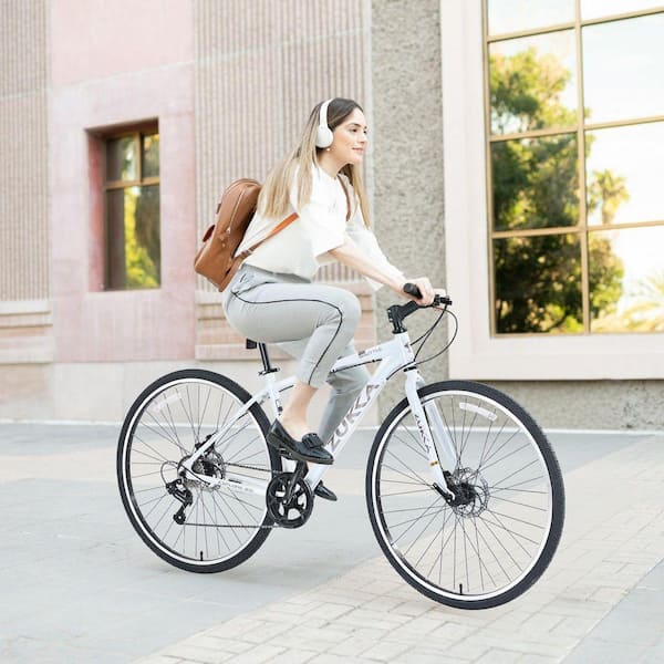 Zeus & Ruta 28 in. Bike with 7 Speed Hybrid and Aluminum Alloy