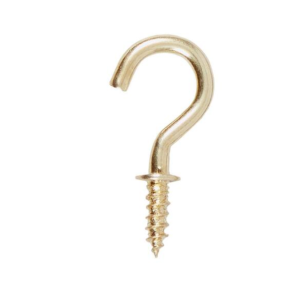 Glarks 100-Pieces 6 Sizes White Vinyl Coated Cup Hooks Screw-in Ceiling Hooks Screw Hooks Mug