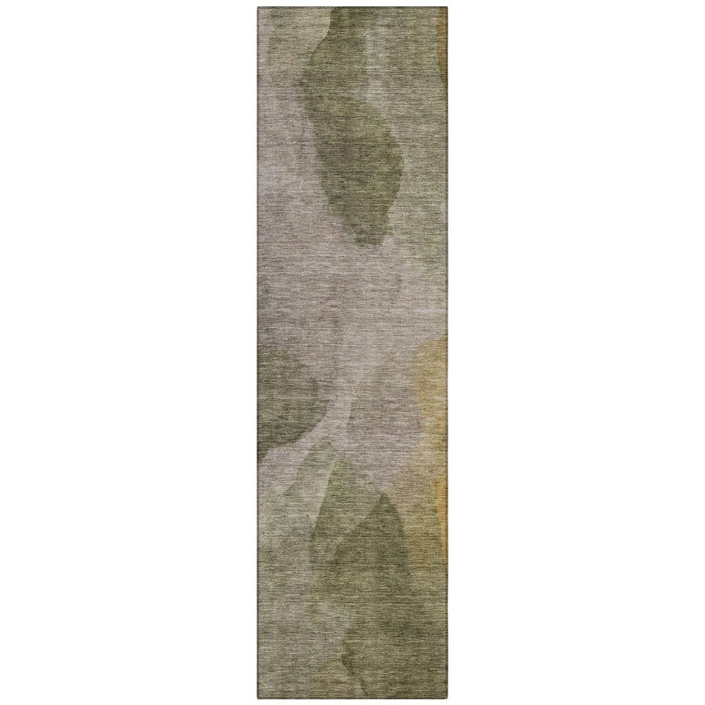 Chantille Machine Washable Indoor/Outdoor Abstract ACN2969 Olive 2 ft. x 7 ft. Runner Rug price history on PriceWatchPro