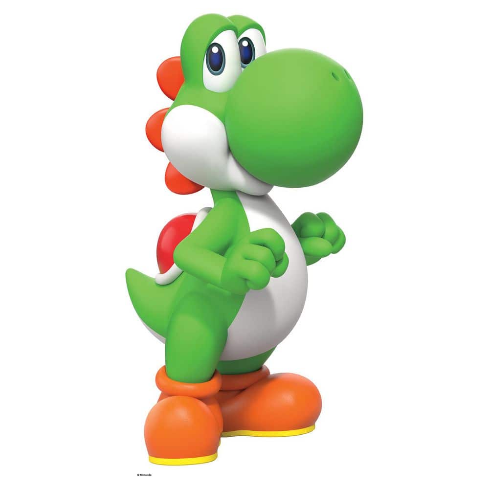 1-Piece 17.25 in. x 36.5 in. Super Mario Yoshi Green Wall Decals price history on PriceWatchPro