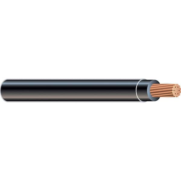 Cerrowire 25 ft. 12 Gauge Black Solid Copper THHN Wire 112-1601A - The Home  Depot