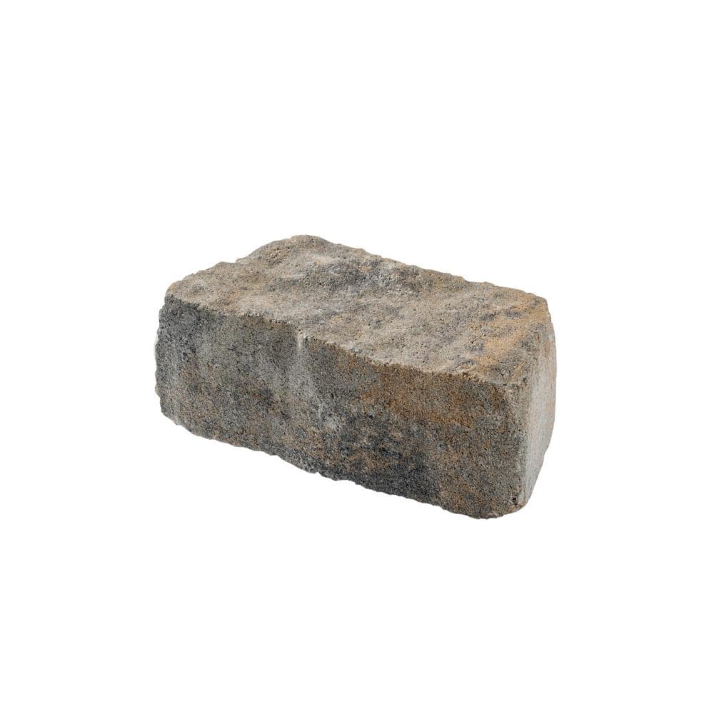 Oldcastle Mini Beltis 3 in. H x 8 in. W x 4 in. D Tan Charcoal Concrete Retaining Wall Block Pallet (378-Piece/Pallet) -  16253061