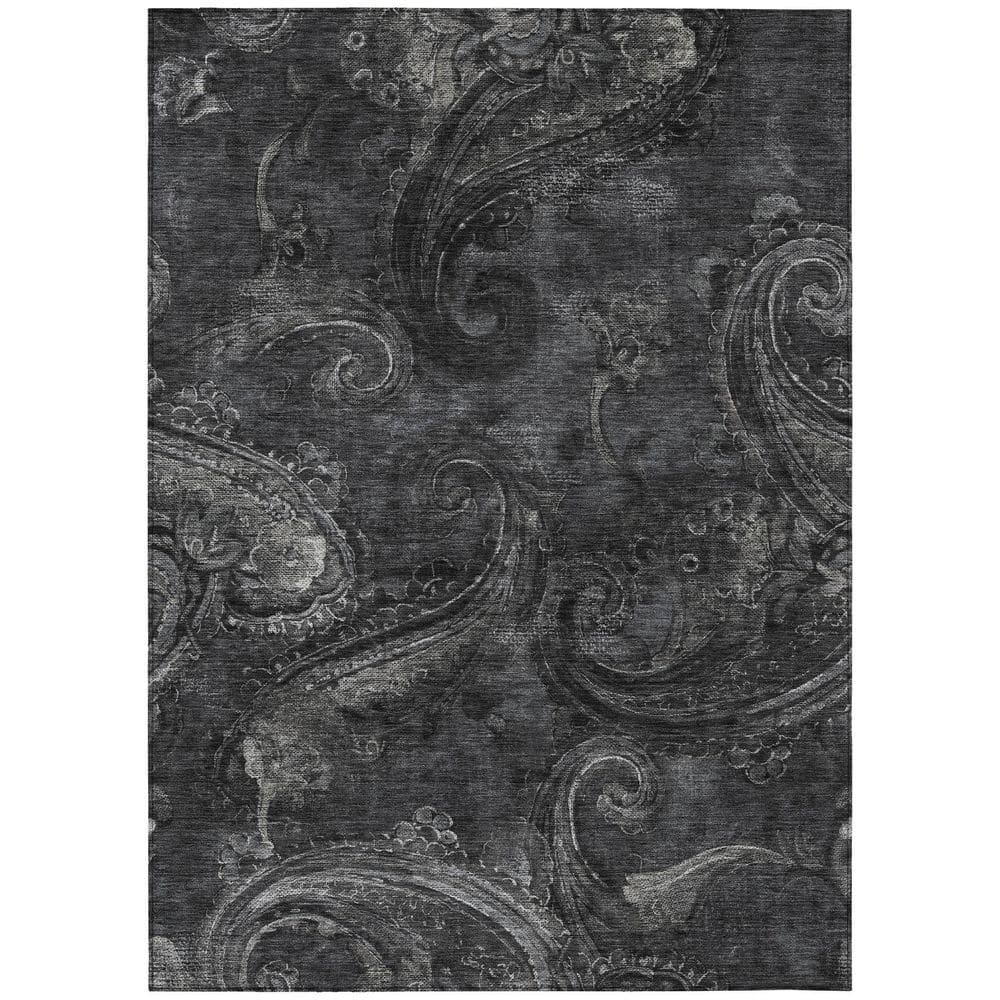 Chantille Machine Washable Indoor/Outdoor Abstract ACN2748 Charcoal 10 ft. x 14 ft. Area Rug price history on PriceWatchPro