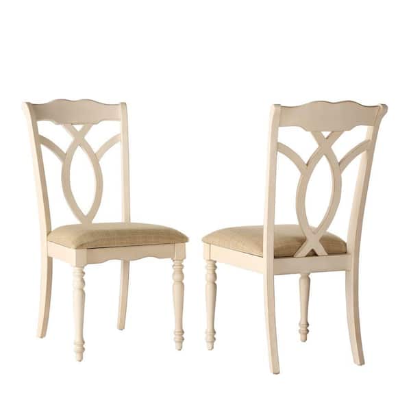 HomeSullivan Rosemont Antique White Wood Dining Chair (Set of 2)