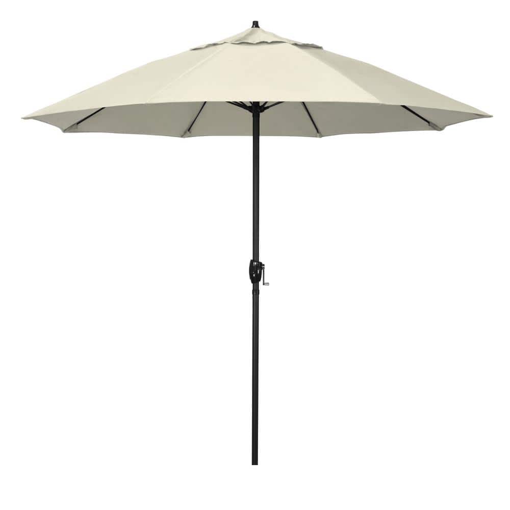 9 ft. Bronze Aluminum Market Patio Umbrella with Fiberglass Ribs and Auto Tilt in Beige Olefin price history on PriceWatchPro