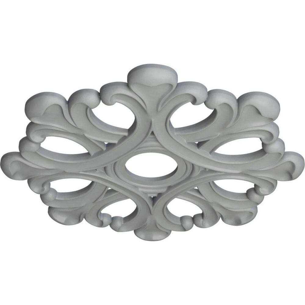 Palmetto Gray Urethane 11.5" Ceiling Medallion