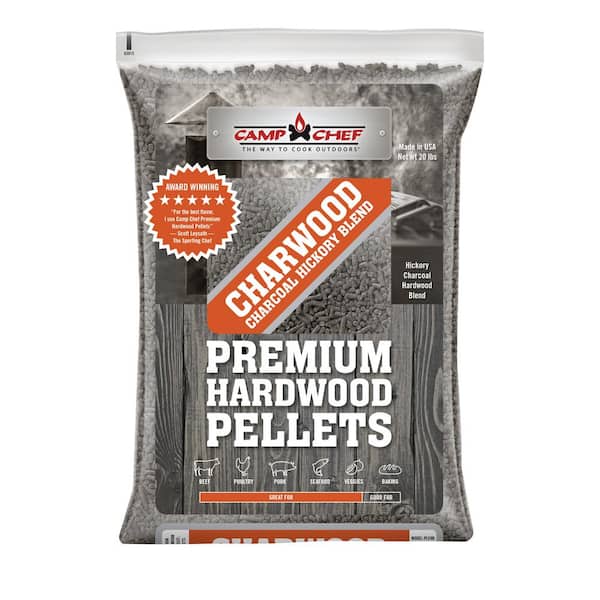 Camp Chef 20 lbs. Charwood Charcoal Hickory Blend Pellets