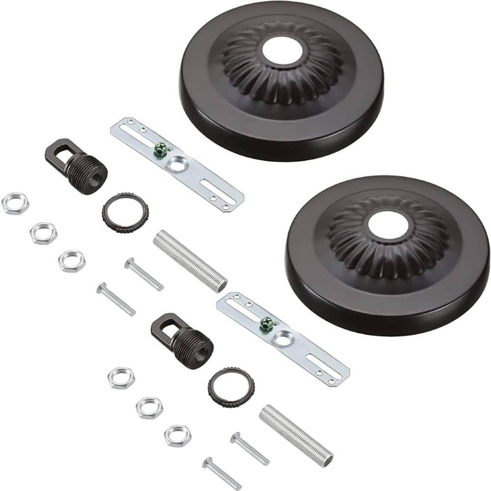 4-3/4 in. Dia with collar Loop and 1 in. Center Hole Oil Rubbed Bronze Fini