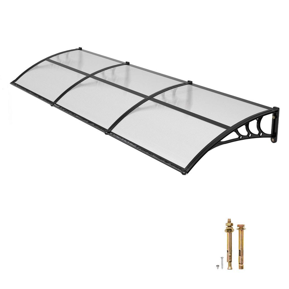 Awnings for Door Entrance, 38 x 117 in., Exterior Front Door Window Awnings with Drainage & ABS Bracket, Clear price history on PriceWatchPro