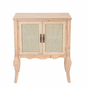 Natural Wood Accent Cabinet