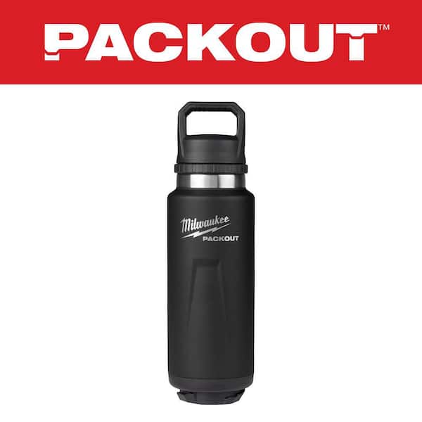 PACKOUT Black 36 oz. Insulated Bottle W/Chug Lid