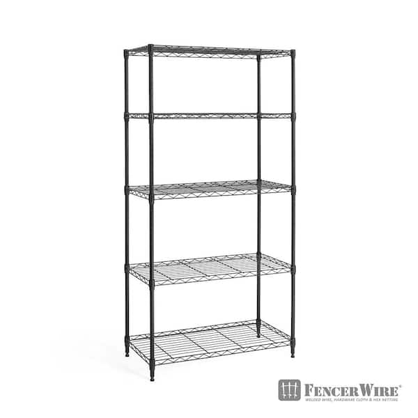 5 Tier Storage Shelves Wire Storage Shelves, Metal Shelves for Garage Metal  Storage Shelving, Pantry Shelves Kitchen Rack Shelving Units and Storage