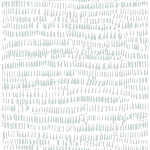 Runes Seafoam Brushstrokes Seafoam Wallpaper Sample