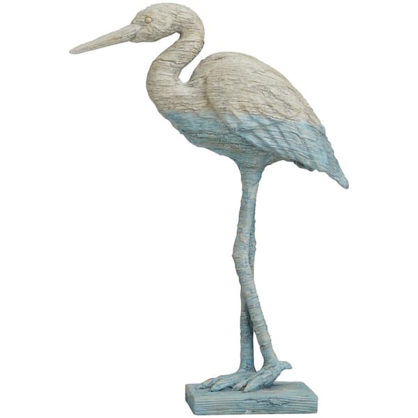 White Crane Birds Statue Sculpture, Art Wedding Decoration Props Stylish  Bathroom Living Room Ornaments B