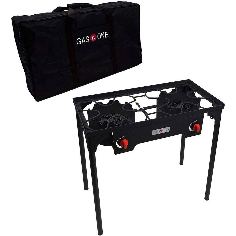 High Pressure Double Propane Burner Outdoor Cooker Fryer with Carrying Bag price history on PriceWatchPro