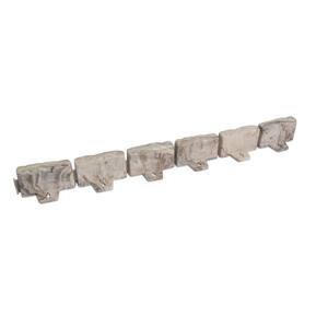 Decorative Faux Stone 60 ft. x 2.7 in. Brown Plastic No-Dig Landscape Edging Kit