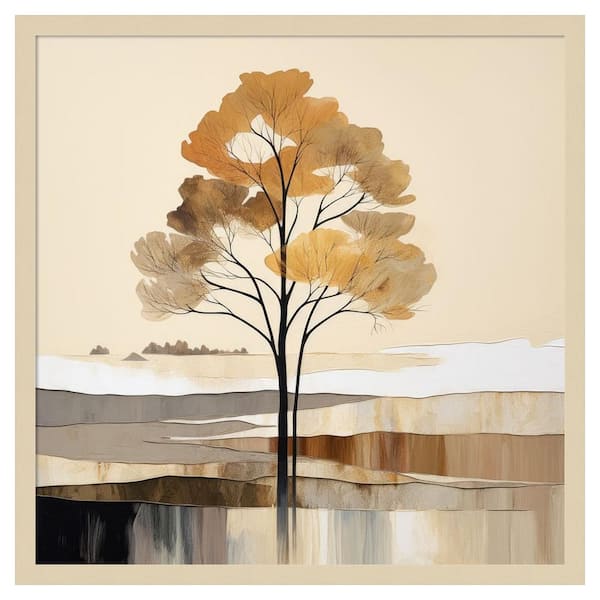 Amanti Art Woodland Charm II by Irena Orlov 25 in. W x 25 in. H. Wood Framed Wall Art Print Framed in Brown