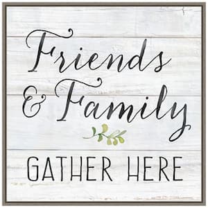 22 in. Farmhouse Sign III Family Valentine's Day Holiday Framed Canvas Wall Art