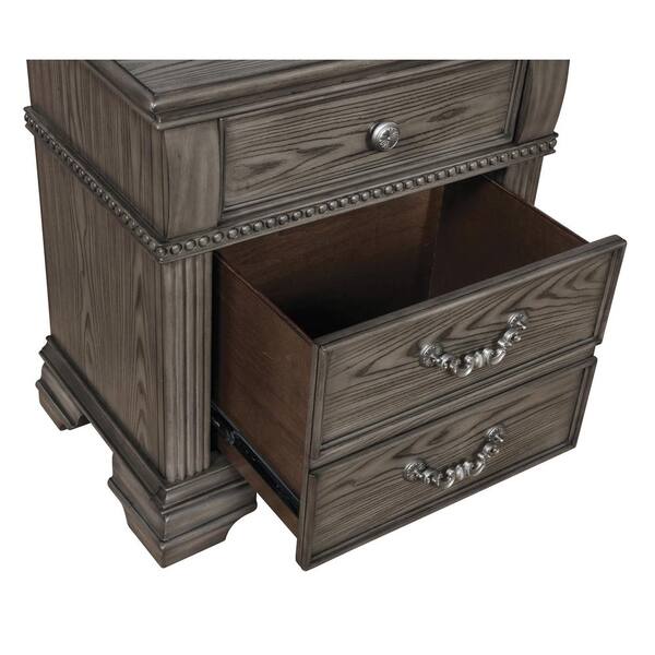 Furniture of America Erminia 3-Piece Gray Queen Bedroom Set Furniture of America Erminia 3-Piece Gray Queen Bedroom Set