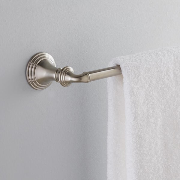 Devonshire 24 in. Towel Bar in Vibrant Brushed Nickel