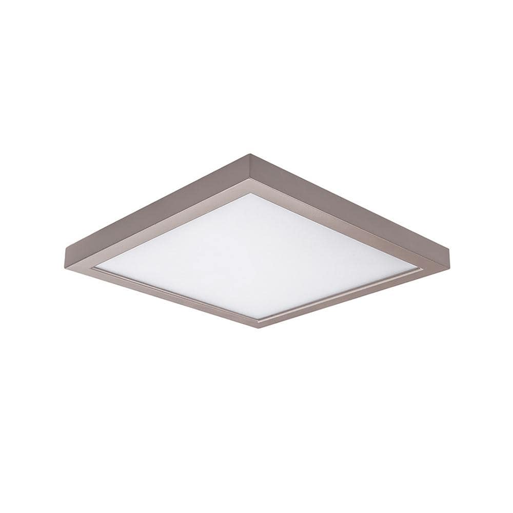 Slim Profile Brushed Nickel 7" LED Flush Mount with Translucent Diffuser