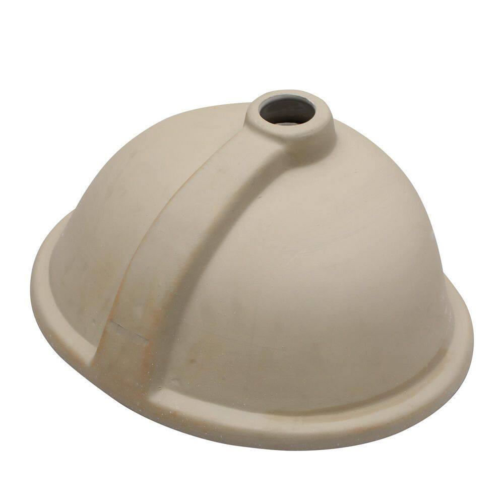 16.5" x 13.4" White Ceramic Oval Undermount Bathroom Sink with Overflow