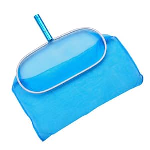 Pool Rake with Deep Fine-Mesh Net for Cleaning Swimming Pools, Hot Tubs, and Fountains