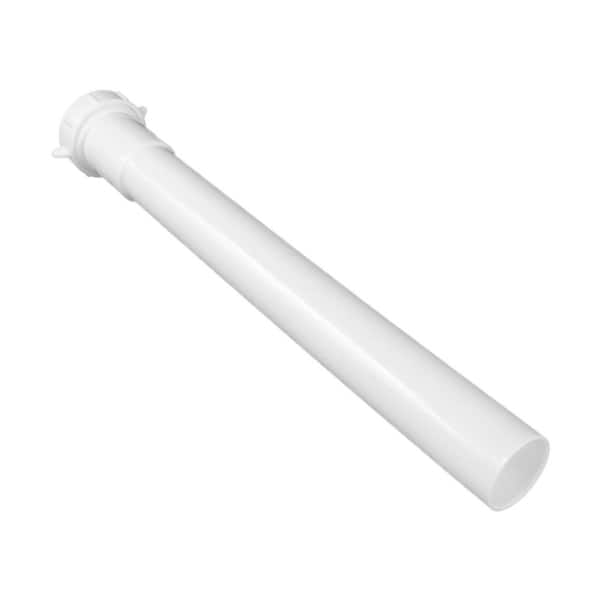 PLUMBFLEX 1-1/4 in. x 12 in. L Polypropylene Extension Tube for Trap for Tubular Drain Applications