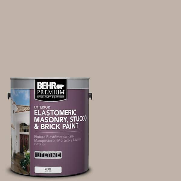 1 gal. #N220-3 Smokestack Elastomeric Masonry, Stucco and Brick Exterior Paint