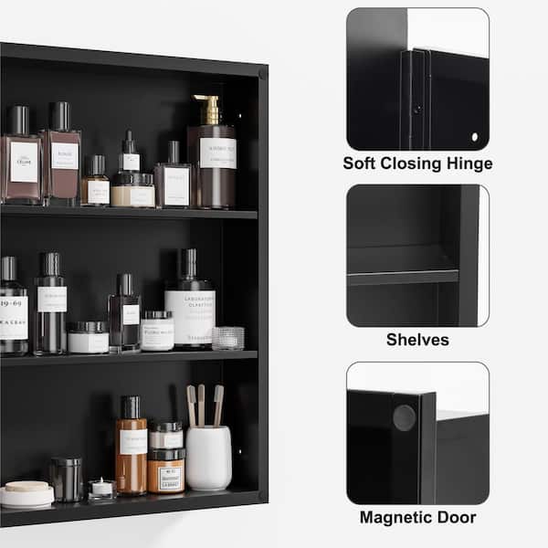 インテリアパネル◆NO6499◆ Lirago 24 in. W x 30 in. H Rectangular Metal Recessed