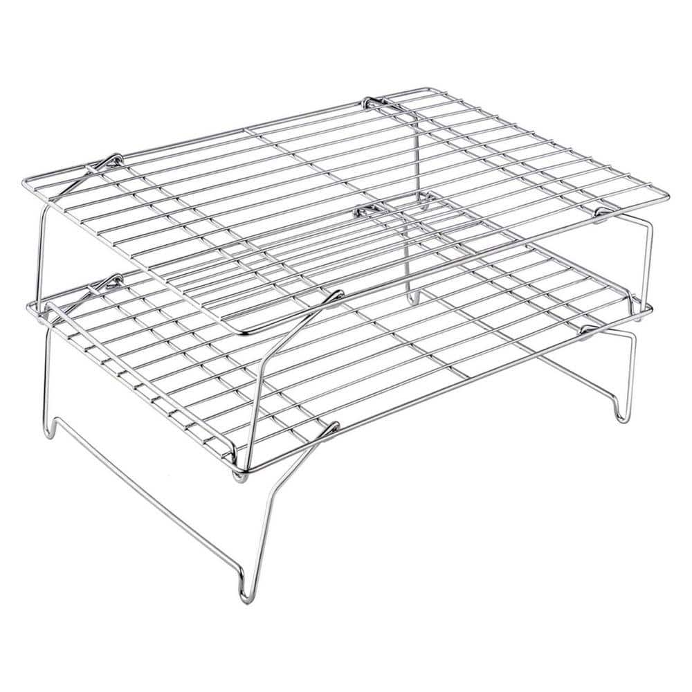 Stainless Steel Wire Cooling Rack Non-Toxic Dishwasher Safe Stackable ...