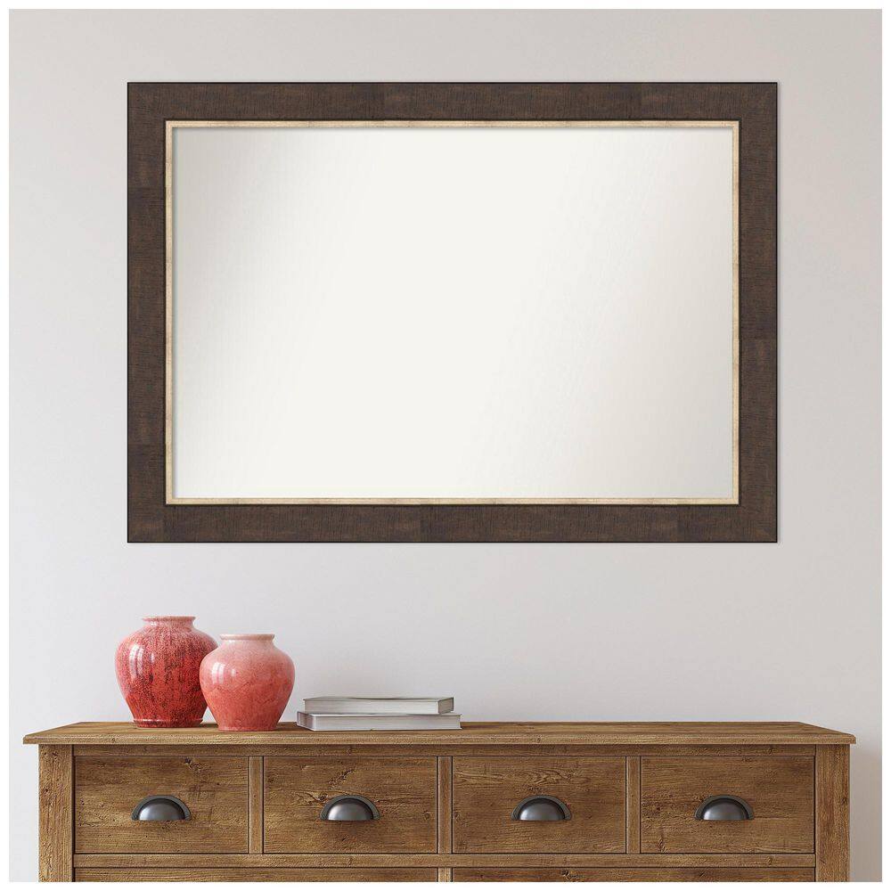 48" Rectangular Bronze Vanity Mirror with Polystyrene Frame