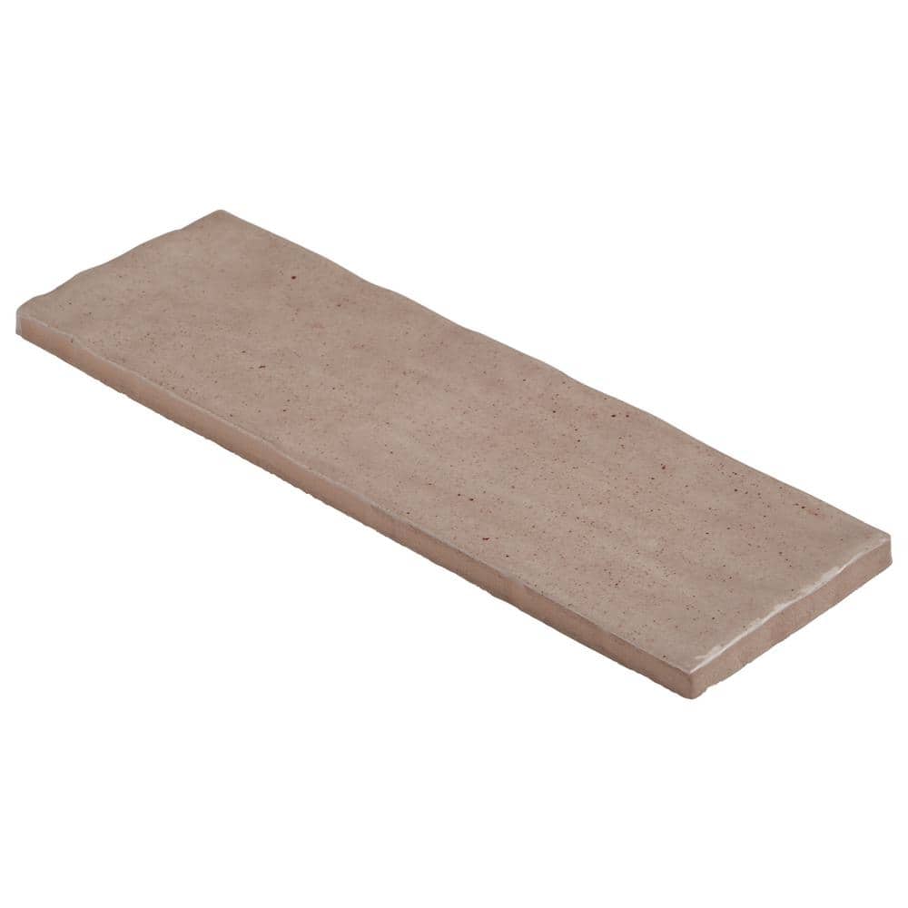 Karma 3" x 8" Brown Glazed Ceramic Subway Wall Tile