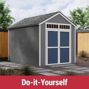DIY Majestic 8 ft. x 12 ft. Pre-Cut Wood Shed with Floor and Wrap Around Loft - Outdoor Storage Kit  (96 sq. ft.)