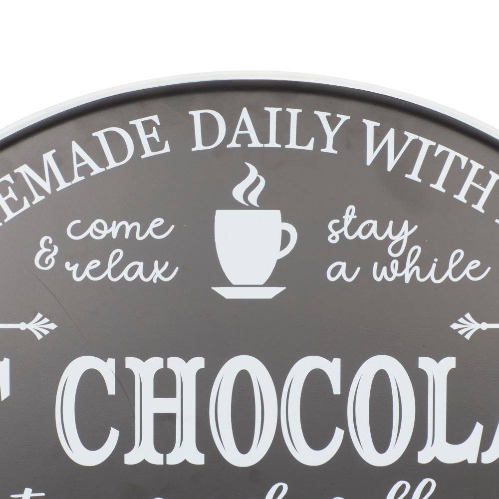 Black Iron Rustic Farmhouse Hot Chocolate Wall Sign
