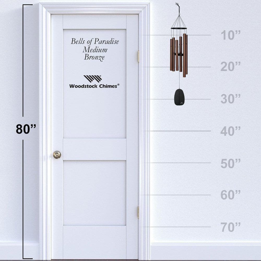 Medium Bronze and Black Aluminum Wind Chime