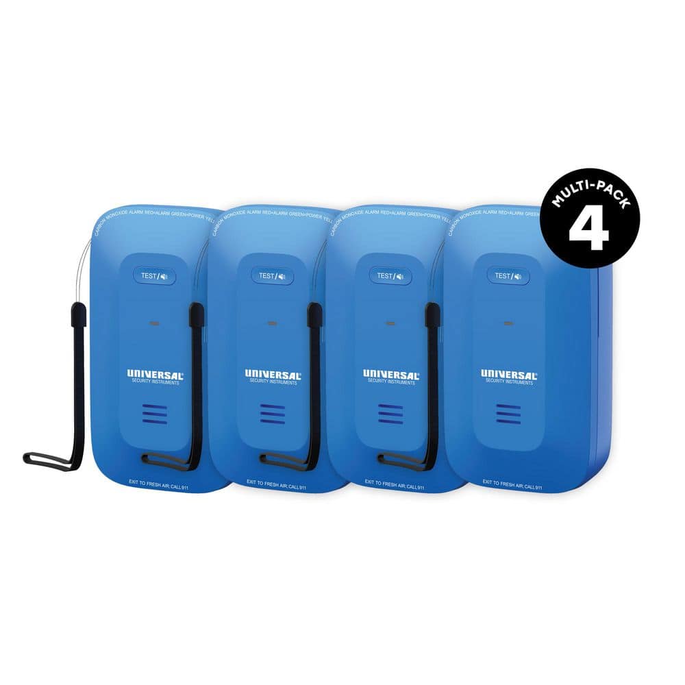 4-Pack Portable Travel Carbon Monoxide Alarm, Plug-in or Battery price history on PriceWatchPro