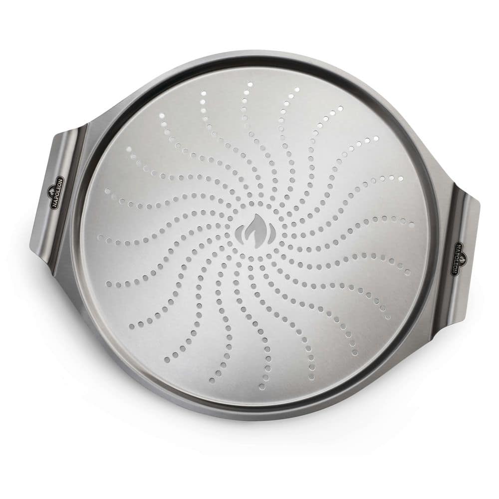NAPOLEON 14 in. Stainless Steel Pizza Pan 56066 - The Home Depot